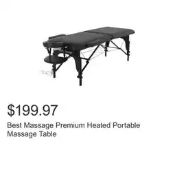 Costco Best Massage Premium Heated Portable Massage Table offer
