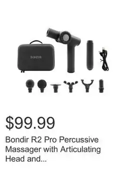 Costco Bondir R2 Pro Percussive Massager with Articulating Head and Heating Attachment offer