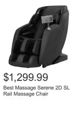 Costco Best Massage Serene 2D SL Rail Massage Chair offer