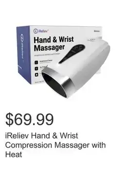 Costco iReliev Hand & Wrist Compression Massager with Heat offer