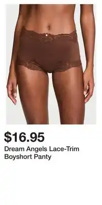 Victoria's Secret Dream Angels Lace-Trim Boyshort Panty offer