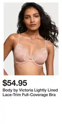 Victoria's Secret Body by Victoria Lightly Lined Lace-Trim Full-Coverage Bra offer