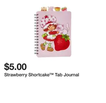 Five Below Strawberry Shortcake Tab Journal offer