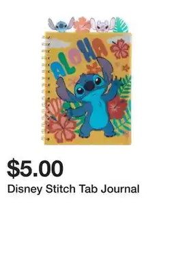 Five Below Disney Stitch Tab Journal offer