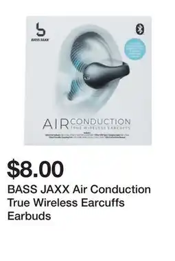 Five Below BASS JAXX Air Conduction True Wireless Earcuffs Earbuds offer