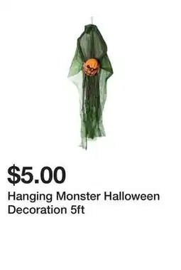 Five Below Hanging Monster Halloween Decoration 5ft offer