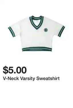 Five Below V-Neck Varsity Sweatshirt offer