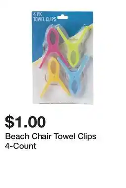 Five Below Beach Chair Towel Clips 4-Count offer