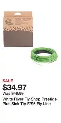 Cabela's White River Fly Shop Prestige Plus Sink-Tip F/S6 Fly Line offer