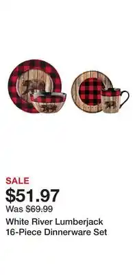 Cabela's White River Lumberjack 16-Piece Dinnerware Set offer