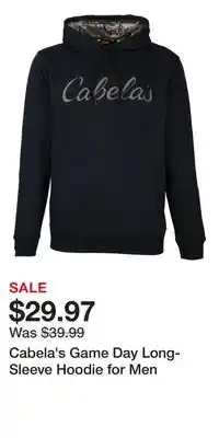 Cabela's Cabela's Game Day Long-Sleeve Hoodie for Men offer