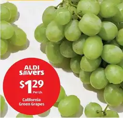 Aldi California Green Grapes offer