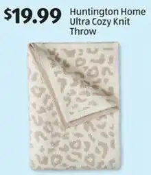 Aldi Huntington Home Ultra Cozy Knit Throw offer