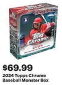 Best Buy 2024 Topps Chrome Baseball Monster Box offer