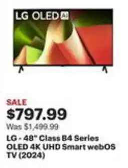 Best Buy LG-48" Class B4 Series OLED 4K UHD Smart webOS TV (2024) offer