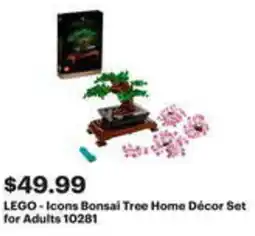 Best Buy LEGO - Icons Bonsai Tree Home Décor Set for Adults 10281 offer