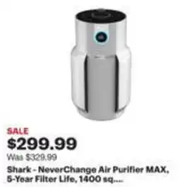 Best Buy Shark-NeverChange Air Purifier MAX. 5-Year Filter Life, 1400 sq.... offer