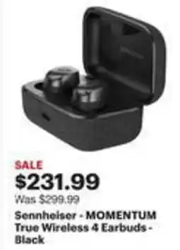 Best Buy Sennheiser - MOMENTUM True Wireless 4 Earbuds- Black offer