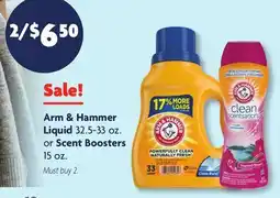 Family Dollar Arm & Hammer Liquid 32.5-33 oz. or Scent Boosters 15 oz offer