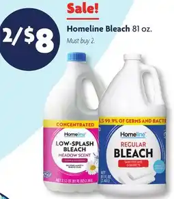Family Dollar Homeline Bleach offer