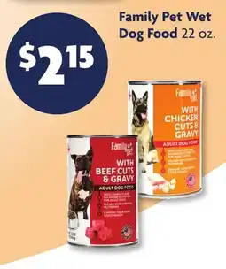 Family Dollar Family Pet Wet Dog Food offer