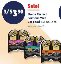 Family Dollar Sheba Perfect Portions Wet Cat Food offer