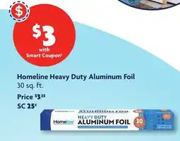 Family Dollar Homeline Heavy Duty Aluminum Foil offer