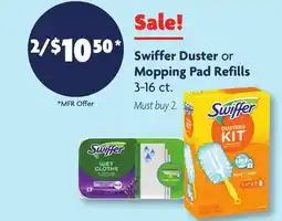 Family Dollar Swiffer Duster or Mopping Pad Refills offer