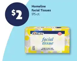 Family Dollar Homeline Facial Tissues offer