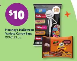 Family Dollar Hershey's Halloween Variety Candy Bags offer