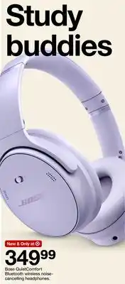Target Bose QuietComfort Bluetooth wireless noise-cancelling headphones offer