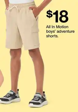 Target All In Motion boys' adventure shorts offer