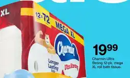 Target Charmin Ultra Strong 12-pk. mega XL roll bath tissue offer