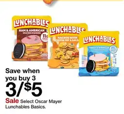 Target Select Oscar Mayer Lunchables Basics offer