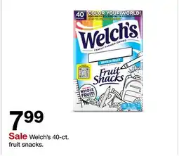 Target Welch's 40-ct. fruit snacks offer