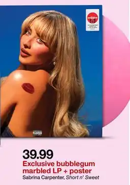 Target Sabrina Carpenter, Short n' Sweet offer