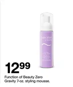 Target Function of Beauty Zero Gravity 7 - oz. styling mousse offer