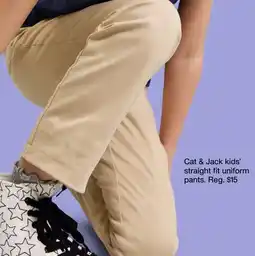 Target Cat & Jack kids' straight fit uniform pants offer