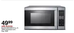 Target BLACK+DECKER 0.7-cu.-ft. 700W microwave oven offer