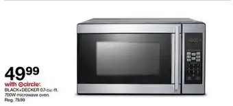 Target BLACK+DECKER 0.7-cu.-ft. 700W microwave oven offer