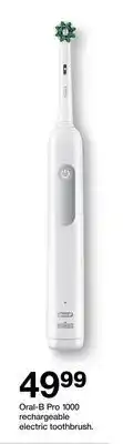 Target Oral-B Pro 1000 rechargeable electric toothbrush offer