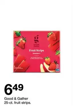 Target Good & Gather 25-ct. fruit strips offer
