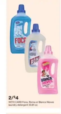 CVS Foca, Roma or Blanca Nieves laundry detergent 33.81 oz offer
