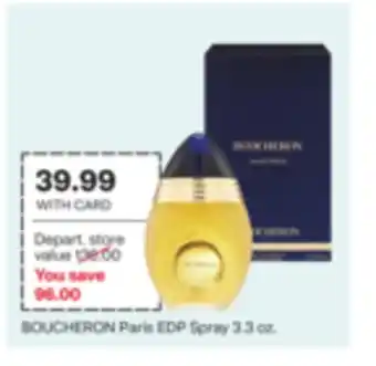 CVS BOUCHERON Paris EDP Spray 3.3 oz offer
