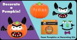 Dollar Tree Foam Pumpkins or Decorating Kits offer
