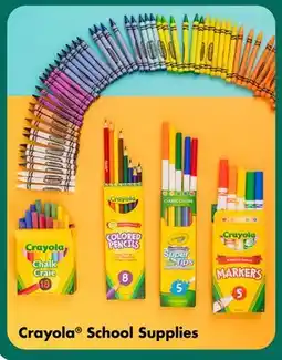 Dollar Tree Crayola School Supplies offer