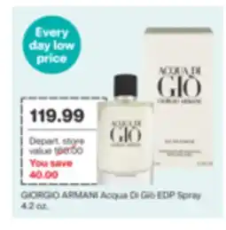 CVS GIORGIO ARMANI Acqua Di Giò EDP Spray 4.2 oz offer