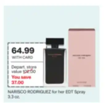 CVS NARISCO RODRIGUEZ for her EDT Spray 3.3 oz offer