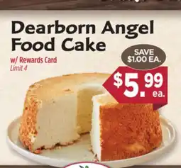 Dearborn Market Dearborn Angel Food Cake offer