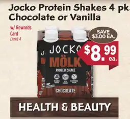 Dearborn Market Jocko Protein Shakes offer